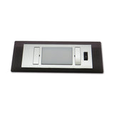 Tecnoled Black Linear Indoor Ceiling Light for Campers and Caravans with Switch