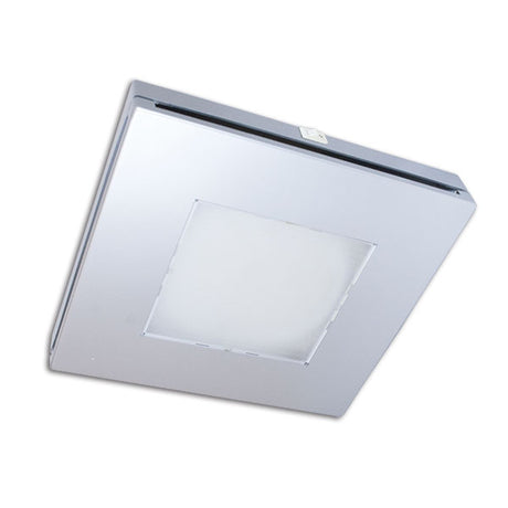 Silver ceiling light with switch - 10 W LUC701