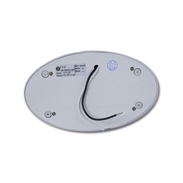 Silver oval neon lamp - 9W LUC705