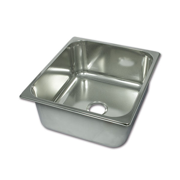 Fregadero rectangular de acero inoxidable para autocaravanas y furgonetas, 35 x 32 x 15 cm, LVL403