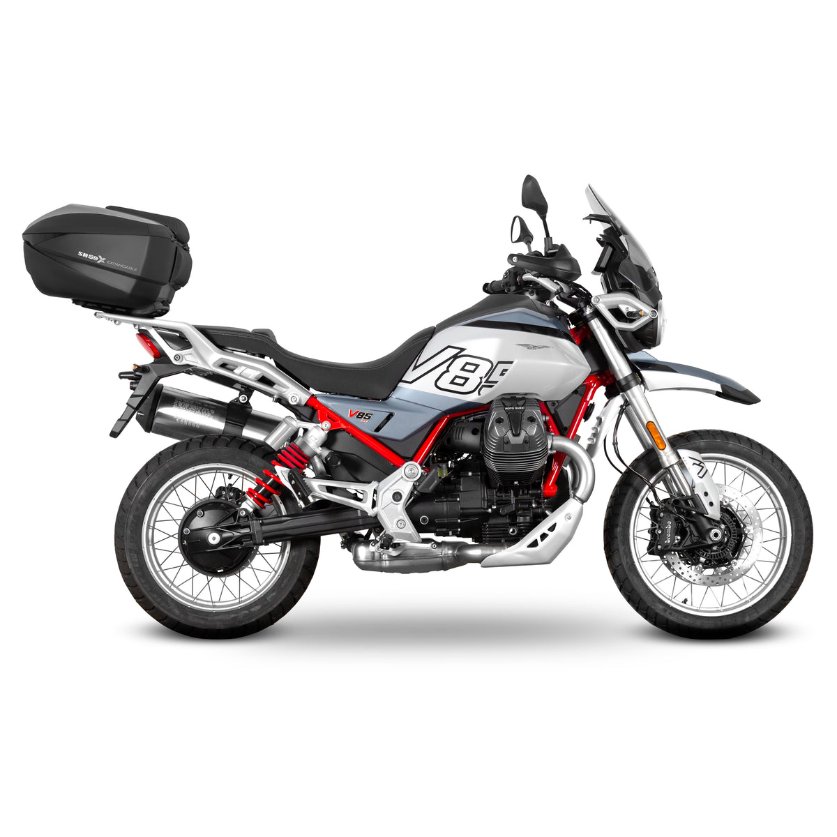 SHAD SH58 Topcase-Kit + Moto Guzzi V85 TT / V85 TT Reisegepäckträger 24