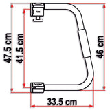 Manilla de seguridad Fiamma Security 46 en aluminio blanco 03513A01-