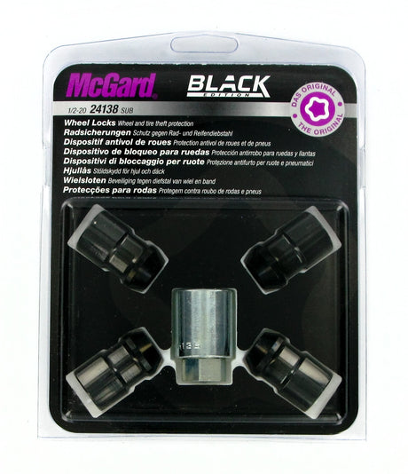 McGard Dadi ruota auto conici kit 4 pz - Black Edition - F020