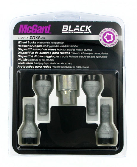 McGard Bulloni ruota auto conici kit 4 pz - Black Edition - A120