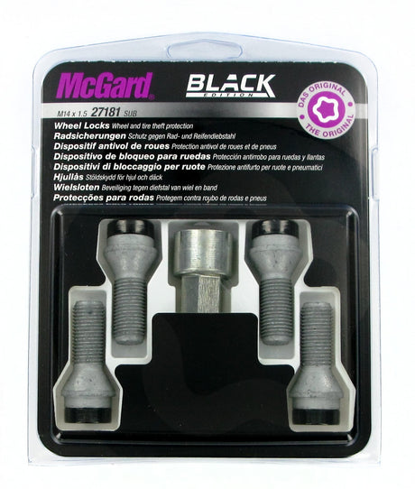 McGard Bulloni ruota auto conici kit 4 pz - Black Edition - A290