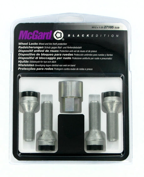McGard Bulloni ruota auto conici kit 4 pz - Black Edition - A070