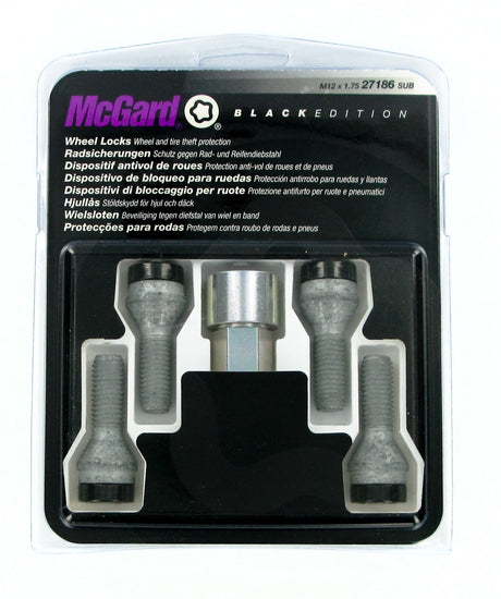 McGard Bulloni ruota auto conici kit 4 pz - Black Edition - A210