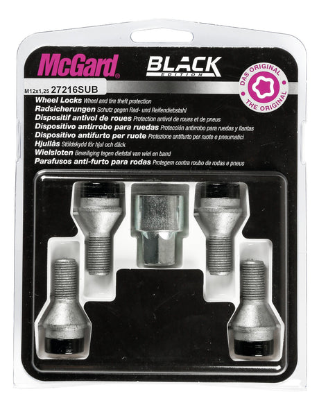 McGard Bulloni ruota auto conici kit 4 pz - Black Edition - A010