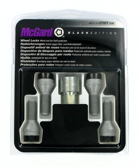 McGard Bulloni ruota auto conici kit 4 pz - Black Edition - A130