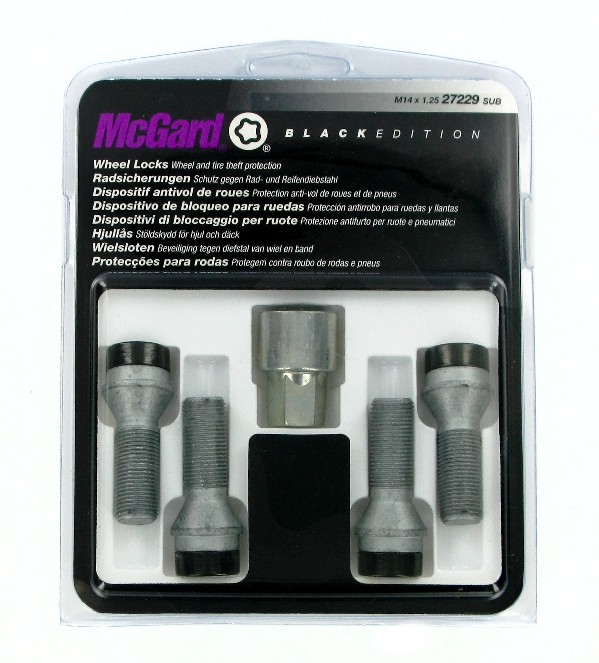McGard Bulloni ruota auto conici kit 4 pz - Black Edition - A230