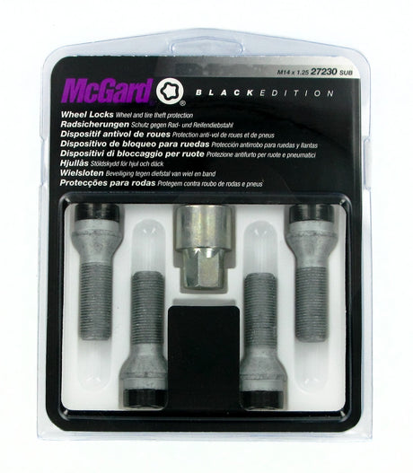 McGard Bulloni ruota auto conici kit 4 pz - Black Edition - A240