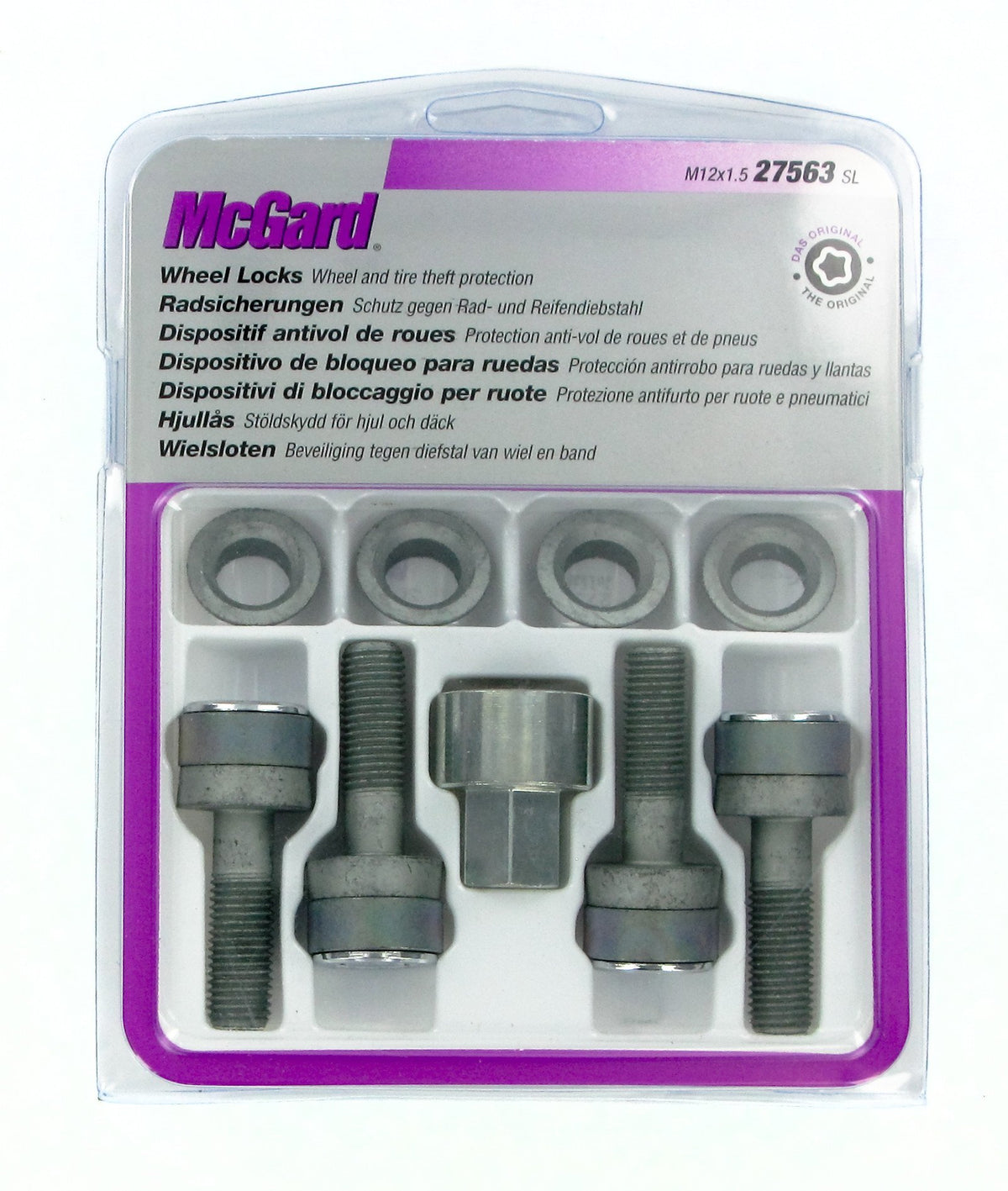 McGard Bulloni ruota auto con rondella conica kit 4 pz Ultra High Security C020