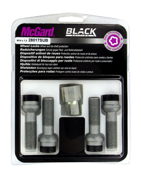 McGard Bulloni ruota auto sferici kit 4 pz - Black Edition - E130