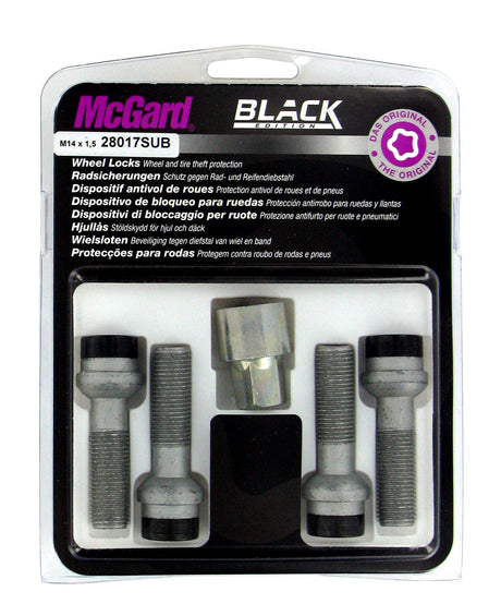 McGard Bulloni ruota auto sferici kit 4 pz - Black Edition - E130
