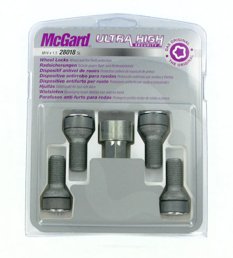 McGard Bulloni ruota auto sferici kit 4 pz - Ultra High Security - E080
