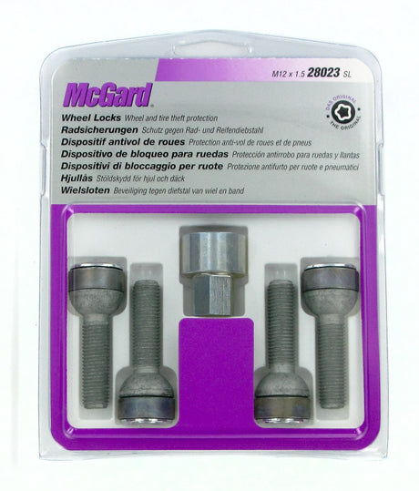 McGard Bulloni ruota auto sferici kit 4 pz - Ultra High Security - E050