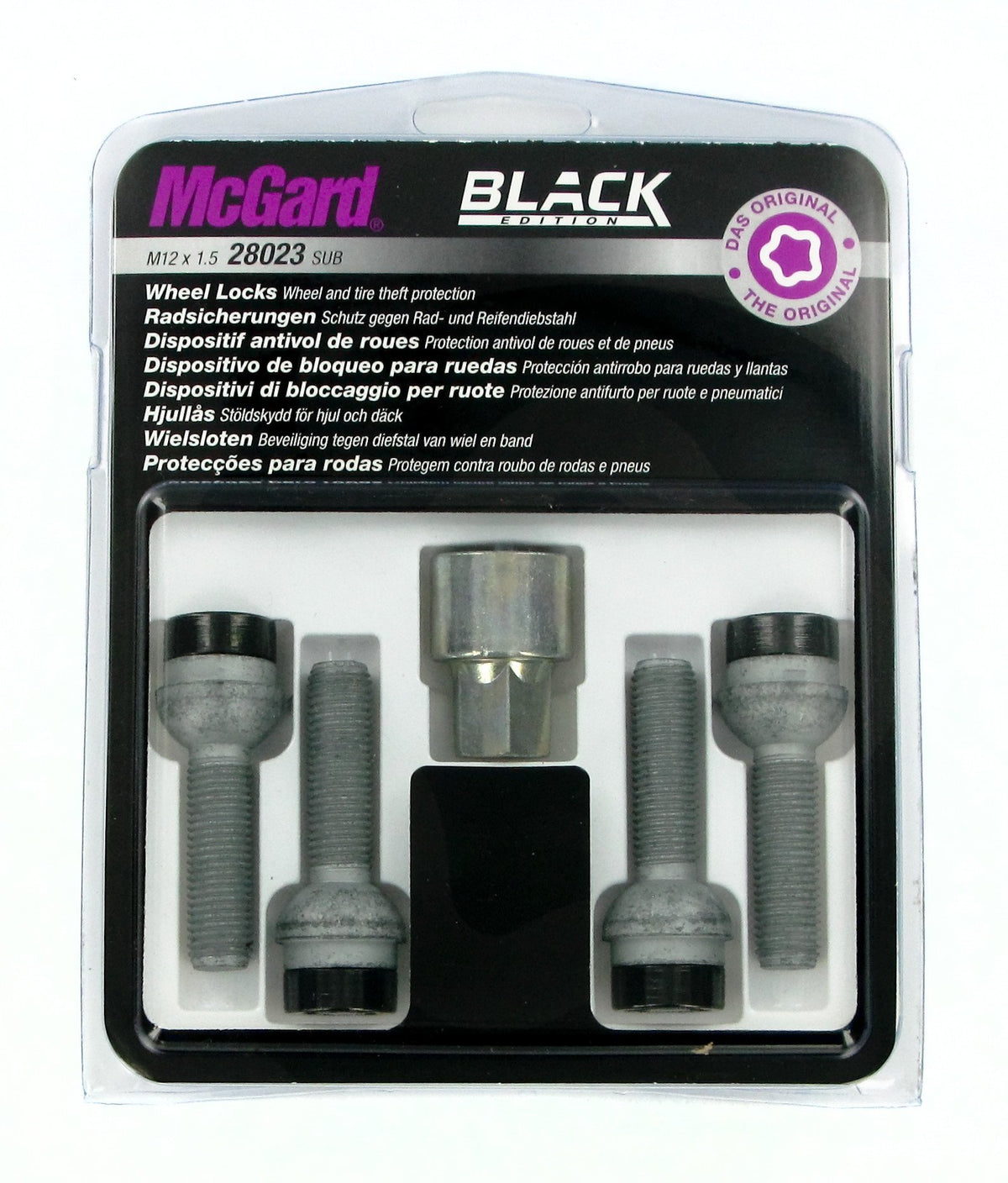 McGard Bulloni ruota auto sferici kit 4 pz - Black Edition - E050