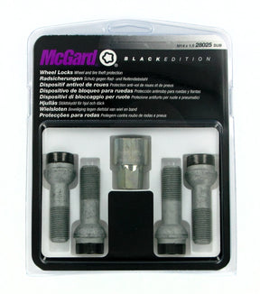 McGard Bulloni ruota auto sferici kit 4 pz - Black Edition - E120