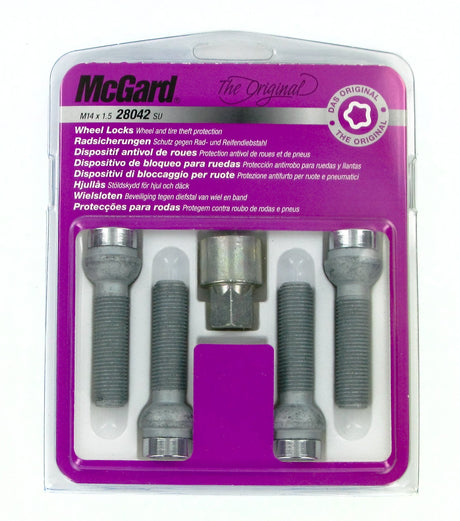 McGard Bulloni ruota auto sferici kit 4 pz - Original - E140