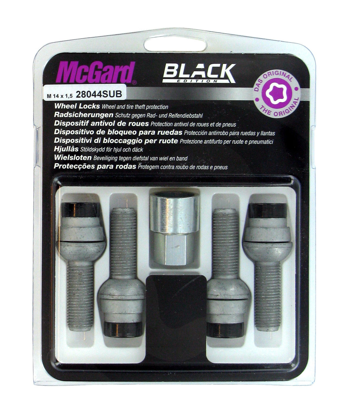 McGard Bulloni ruota auto sferici kit 4 pz - Black Edition - E170