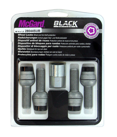McGard Bulloni ruota auto sferici kit 4 pz - Black Edition - E170