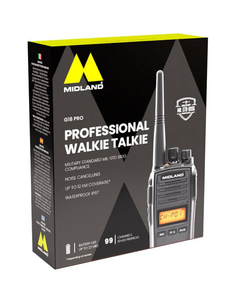 Midland G18 PRO NC, professional walkie talkie