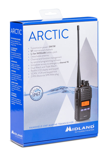 Midland Arctic, radio marina VHF