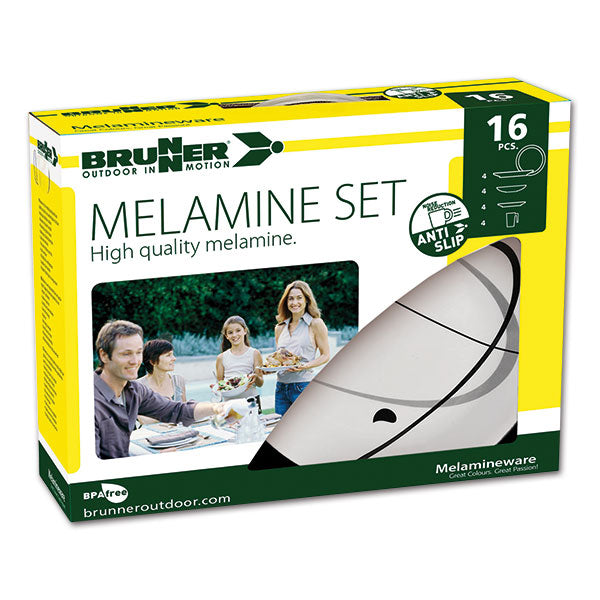 Brunner Serenade melamine dinnerware set - 16 pieces