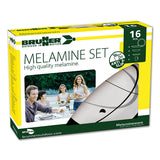 Brunner Serenade melamine dinnerware set - 16 pieces