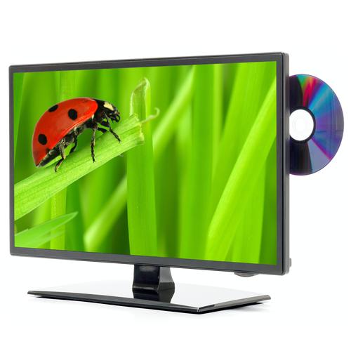 TV Camper Barca Roulotte 12/24 Volt Led 19'' Dvb-T2/S2 - Dvd - Ci+ - Frameless