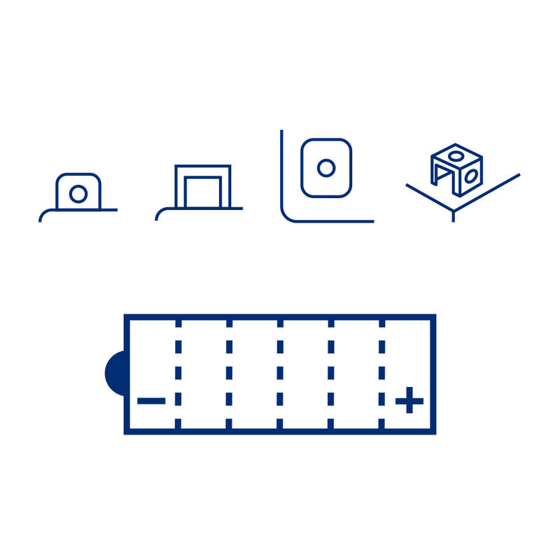 Magneti Marelli Batteria Mob16A-A-sm con Acido