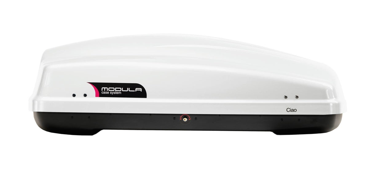 Cofre de techo para coche MODULA Ciao 430, blanco brillante, 175 x 80 x 44 cm