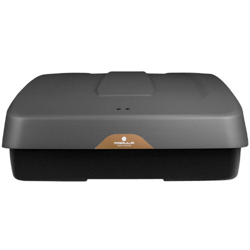 MODULA Falcon 470 Dachbox für Autos, matt geprägtes Grau, 185 x 90 x 40 cm