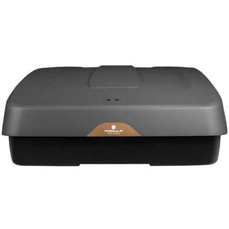 MODULA Falcon 470 Dachbox für Autos, matt geprägtes Grau, 185 x 90 x 40 cm