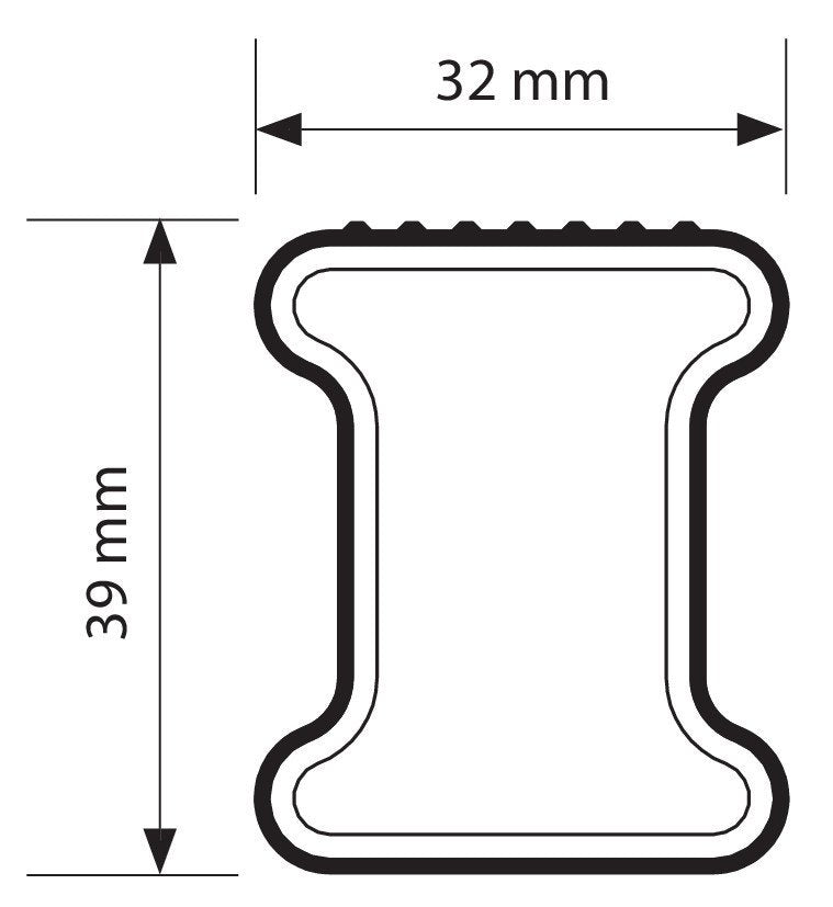 Nordrive Kargo, barra portatutto acciaio - 180 cm N10015
