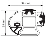 Nordrive Kargo-Plus, barra portatutto alluminio - 180 cm N10045