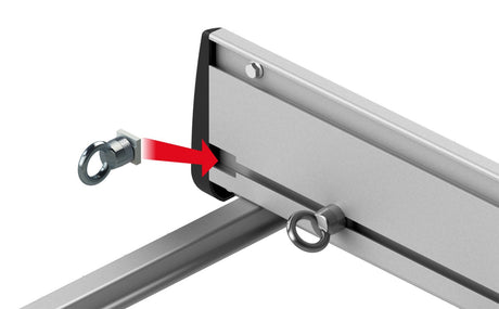 Nordrive Kargo Rack System - Coppia fianchetti h 12 cm - 180 cm N10203