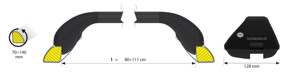 Lampa Snap Steel Rail Barre Portatutto Telescopiche in Acciaio - S - F0