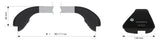 Lampa Snap Alu Telescopic Aluminum Roof Rack Bars - S 80÷111 cm