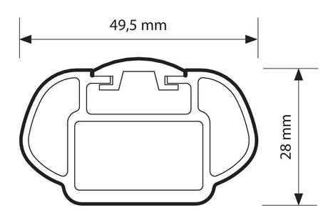 Alumia coppia barre portatutto alluminio XL 140 cm Audi E-Tron 01/20> prof.int. N15027