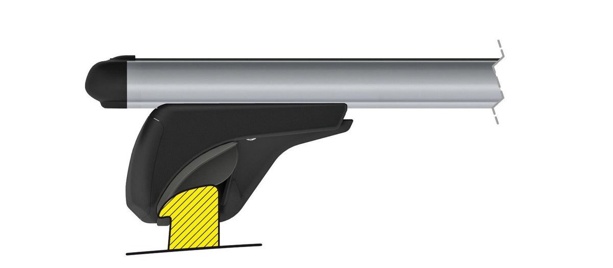 In-Rail Alu coppia barre portatutto in alluminio M 120 cm N15055