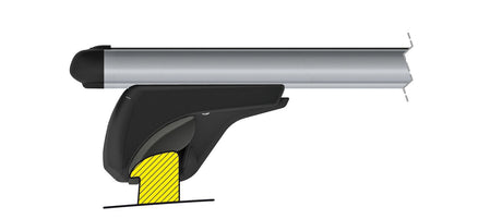 In-Rail Alu coppia barre portatutto in alluminio L 127 cm N15056
