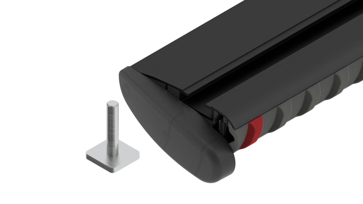 Nordrive Silenzio Black, coppia barre portatutto in alluminio - XL - 140 cm N15082