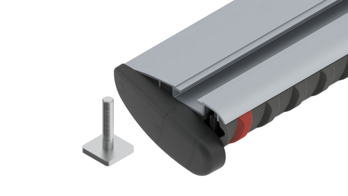 Nordrive Silenzio, coppia barre portatutto in alluminio - L - 128 cm N15086