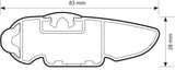 Nordrive Silenzio CX Black, barra portatutto in alluminio - 69 cm N15420