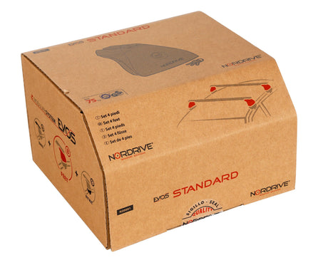 Evos, set piedi per barre Abarth 500 07/08>05/16 tetto standard N20001