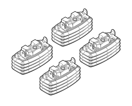Kit attacchi barre portatutto 18 Mercedes Classe E 4p 03/02>02/09 tetto fixpoint N21018