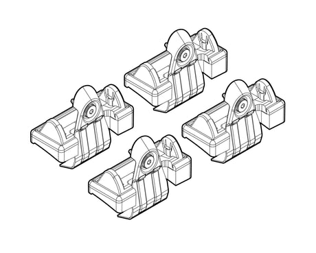 Kit attacchi barre portatutto 22 Volkswagen Golf V 3p 11/03>10/08 tetto standard N21022
