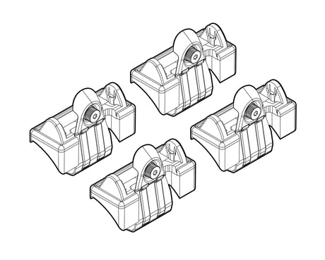 Kit attacchi barre portatutto 26 Opel Meriva 04/03>04/10 tetto std no fix-point N21026