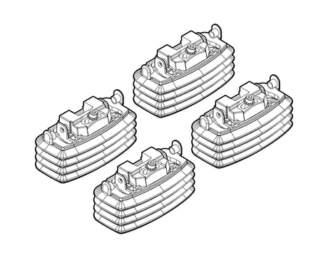 Kit attacchi barre portatutto 27 Kia Cee'd 5p 02/07>09/09 tetto fixpoint N21027